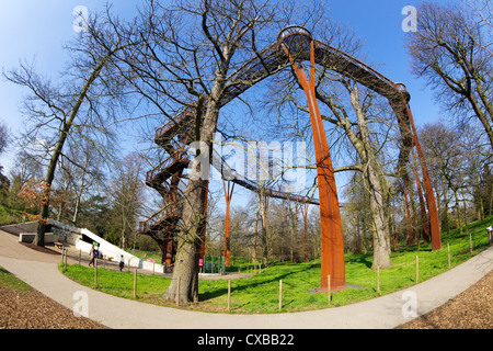 Rhizotron et Xstrata Treetop Walkway, Royal Botanic Gardens, Kew, UNESCO World Heritage Site, Londres, Angleterre, Royaume-Uni Banque D'Images