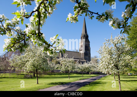 Rendeux, Village de Chatsworth, Derbyshire, Angleterre, Royaume-Uni, Europe Banque D'Images