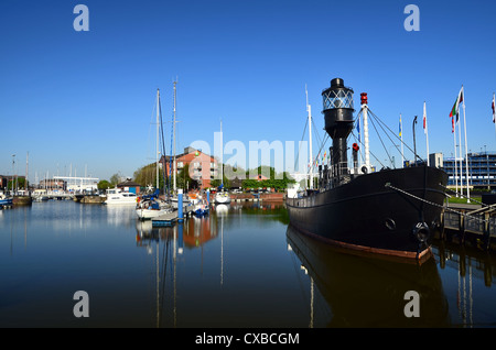 Le mépris de l'état lège marina de Hull, Angleterre, Royaume-Uni. Banque D'Images