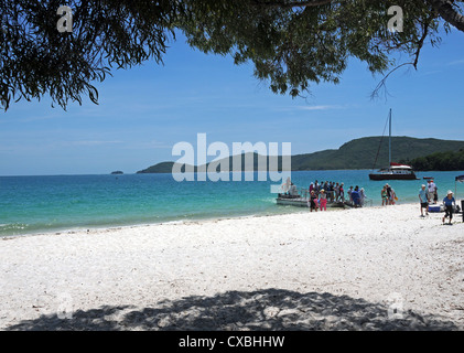 Parc national des Îles Whitsunday, Whitehaven Beach Queensland Australie Banque D'Images