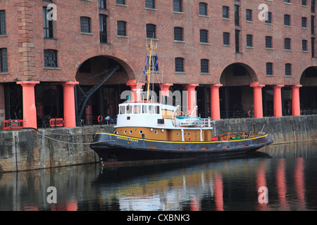 L'Albert Dock, quais, UNESCO World Heritage Site, Liverpool, Merseyside, Angleterre, Royaume-Uni, Europe Banque D'Images