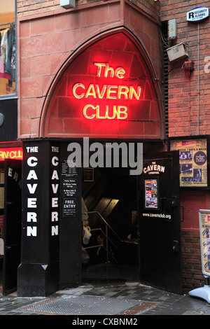 Cavern Club, Mathew Street, Liverpool, Merseyside, Angleterre, Royaume-Uni, Europe Banque D'Images