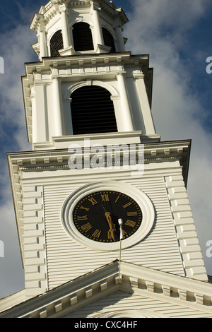 Clocher, First Congregational Church, Williamstown, Massachusetts, USA Banque D'Images