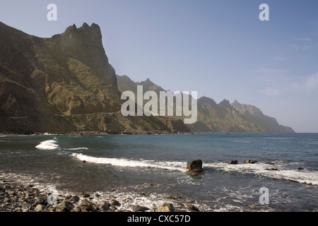 Roque de las Bodegas, Côte d'Anaga, Taganana, Canaries, Espagne, Europe, Atlantique Banque D'Images