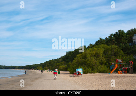 Plage, dans le quartier de Pirita Tallinn Estonie Europe Banque D'Images