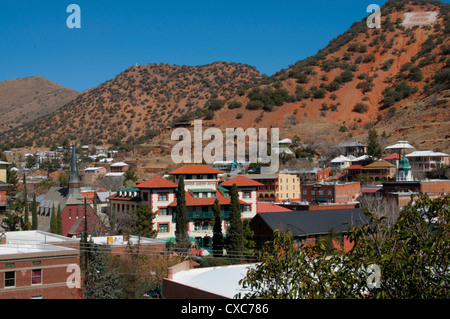 Bisbee, une ancienne ville minière de cuivre, Arizona, États-Unis d'Amérique, Amérique du Nord Banque D'Images