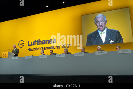 Berlin, le Conseil de surveillance de Lufthansa AG à l'Assemblée Générale Annuelle 2007 Banque D'Images