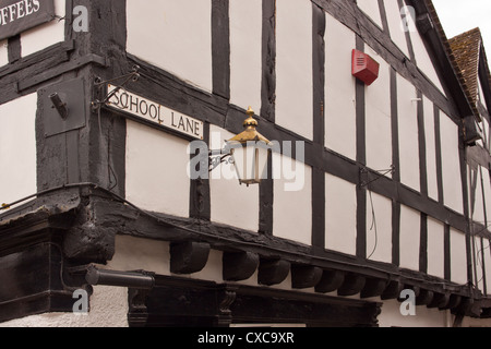 Ville médiévale de Leominster, Herefordshire, Angleterre, Royaume-Uni. Banque D'Images