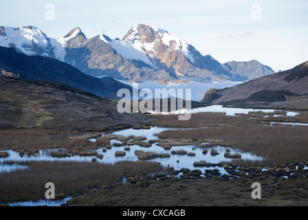 Montagne sacrée Akamani dans la cordillère Apolobamba Banque D'Images