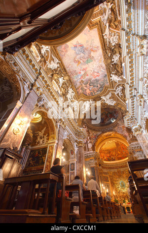 L'Italie, Rome, Rom, Roms, à l'intérieur intérieur de l'église, Santa Maria della Vittoria Banque D'Images