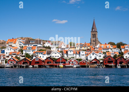 Village de pêcheurs suédois Stenungsund sur la côte ouest. Sweden Banque D'Images