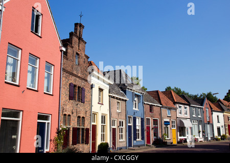 Colourfull street dans la ville de Doesburg, Pays-Bas Banque D'Images