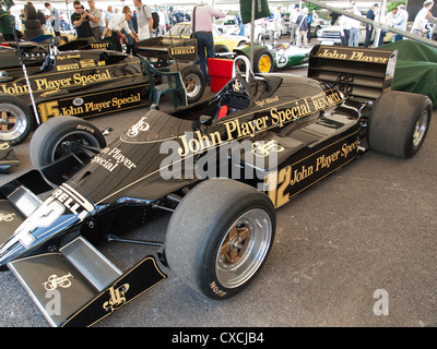 Nigel Mansell's John Player Special Lotus F1 race car Goodwood Festival of Speed England UK 2012 Banque D'Images