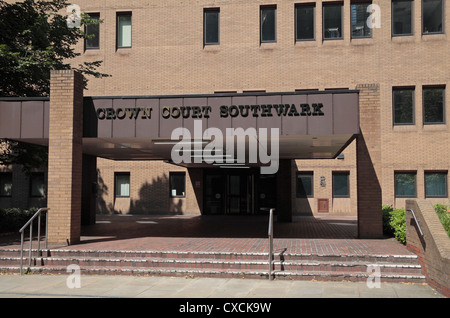 Southwark Crown Court entrée principale, 1 motifs Anglais Londres Banque D'Images