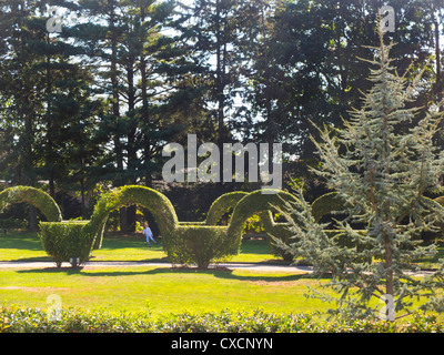 Green Animals Topiary garden à Portsmouth RI Banque D'Images