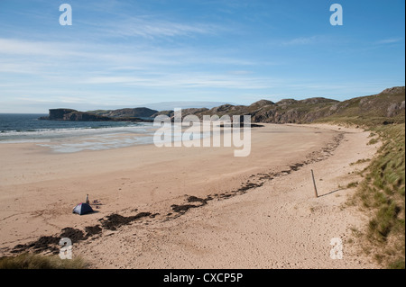 Oldshoremore Beach, l'une des plus belles plages de Sutherland.Connu localement comme suis Meallan. L'Ecosse Banque D'Images