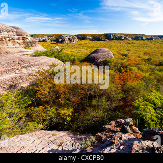 Arco do Chaves, Parque Nacional da Serra da Capivara, ( Capivara Mountains National Park ) Piaui, état du Nord-Est du Brésil. Banque D'Images