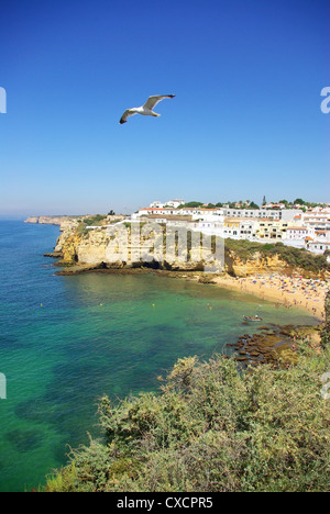 Plage de Carvoeiro, Algarve, Portugal Banque D'Images