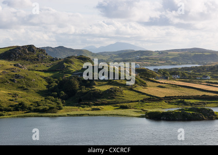 Emerald Isle. Collines près de Fanad head, nord du Donegal, en République d'Irlande. Banque D'Images
