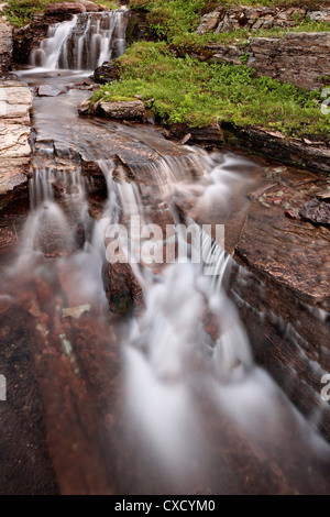 Cascades, Glacier National Park, Montana, États-Unis d'Amérique, Amérique du Nord Banque D'Images