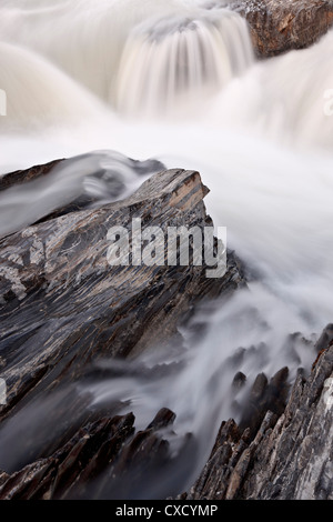 Falls sur la rivière Kicking Horse, parc national Yoho, UNESCO World Heritage Site, British Columbia, Canada, Amérique du Nord Banque D'Images