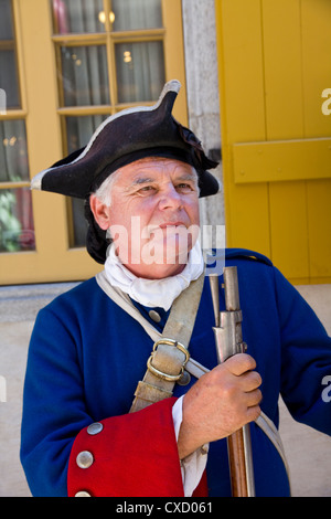 Costume Canadien français du 17e siècle, la Nouvelle France Festival, la ville de Québec, Canada Banque D'Images