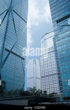 Gratte-ciel de verre abstrait Banque D'Images