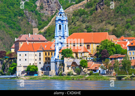 Dürnstein Église et ville, vallée de la Wachau, Autriche Banque D'Images