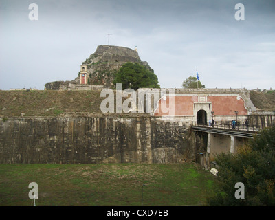 Château de la vieille ville de Corfou Banque D'Images