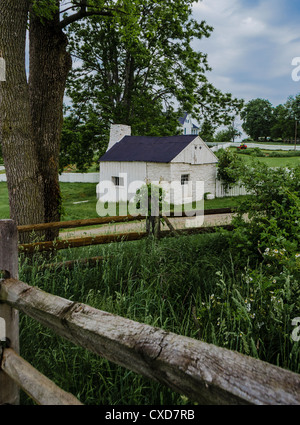 La ferme de Poffenberger de bataille National d'Antietam Banque D'Images