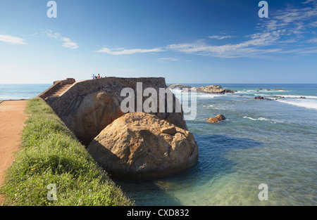 Rock Drapeau, Galle, Province du Sud, Sri Lanka, Asie Banque D'Images