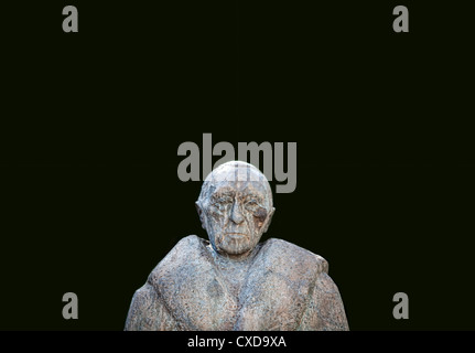 Statue de Konrad Adenauer, premier Chancelier de la République fédérale Allemagne , Cologne. L'Allemagne, de l'Europe Banque D'Images