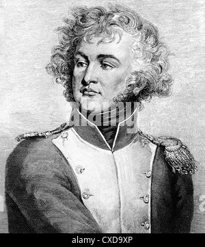 JEAN BAPTISTE KLEBER (1753-1800) Général français pendant les guerres révolutionnaires Banque D'Images