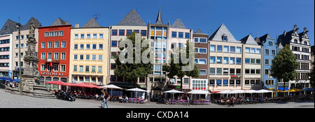 Vieille ville, Alter Markt, la place du vieux marché, Cologne, Rhénanie du Nord-Westphalie, Allemagne, Europe Banque D'Images