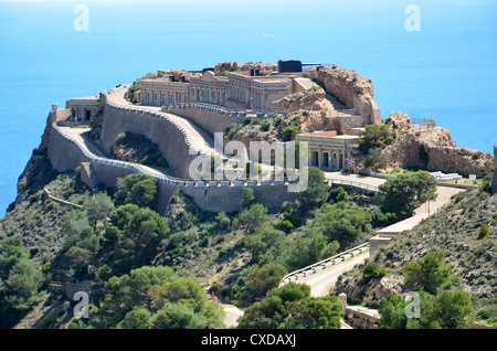 Cabo Tiñoso, Cartagena, Espagne. Banque D'Images