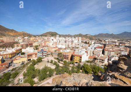 La ville de Mazarrón, Murcia. Espagne Banque D'Images