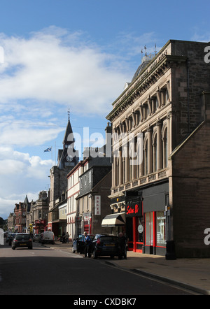 Scène de rue nairn ecosse septembre 2012 Banque D'Images