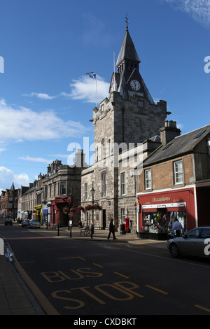 Scène de rue nairn ecosse septembre 2012 Banque D'Images