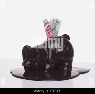 Billets en fonte tirelire Banque D'Images