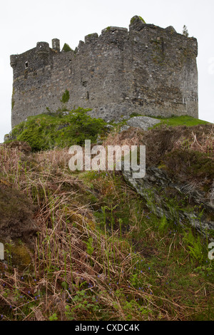 Mur et balustrade détail château de tioram. eilean tioram lochaber. Banque D'Images