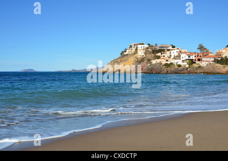 Plage de Bolnuevo, Mazarrón. Murcia. L'Espagne. Banque D'Images