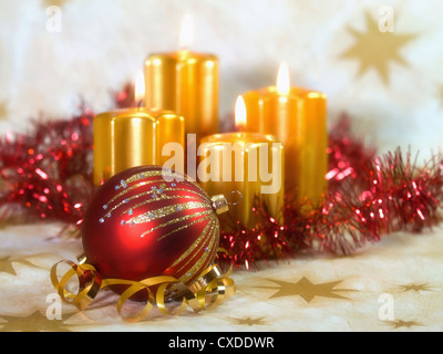 La burning candles Banque D'Images