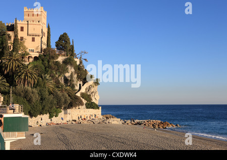 Plage, Finale Ligure, ligurie, italie Banque D'Images