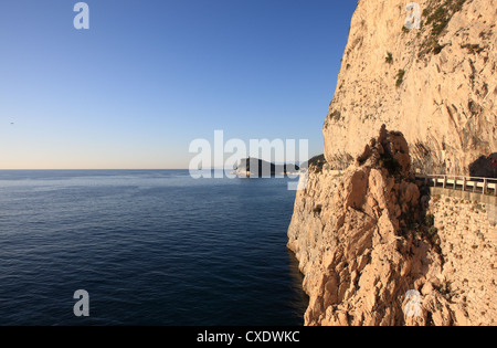 Falaise, Capo Noli, ligurie, italie Banque D'Images