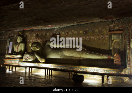 Dambulla Cave Temple, l'UNESCO, Patrimoine Mondial de l'UNESCO, le Sri Lanka, l'Asie Banque D'Images