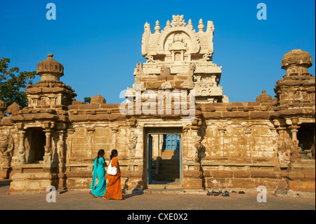 Temple Kailasanatha datant de 8ème siècle, Kanchipuram, Tamil Nadu, Inde, Asie Banque D'Images