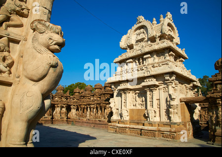 Temple Kailasanatha datant du 8e siècle, Kanchipuram, Tamil Nadu, Inde, Asie Banque D'Images