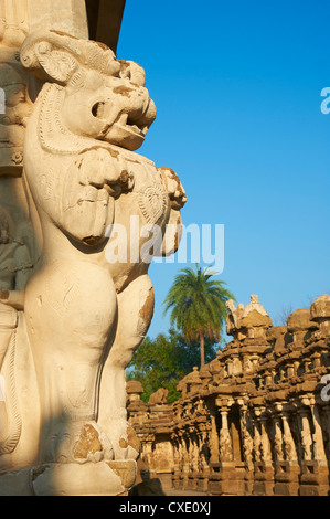 Temple Kailasanatha datant du 8e siècle, Kanchipuram, Tamil Nadu, Inde, Asie Banque D'Images