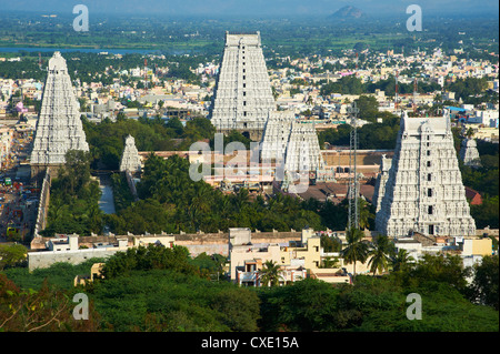 Temple Arunachaleswar, Tiruvannamalai, Tamil Nadu, Inde, Asie Banque D'Images
