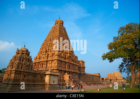 Bridhadishwara temple, UNESCO World Heritage Site, Thanjavur (Tanjore), Tamil Nadu, Inde, Asie Banque D'Images